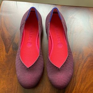 Rothy’s Flats 10 EUC Berry Lattice